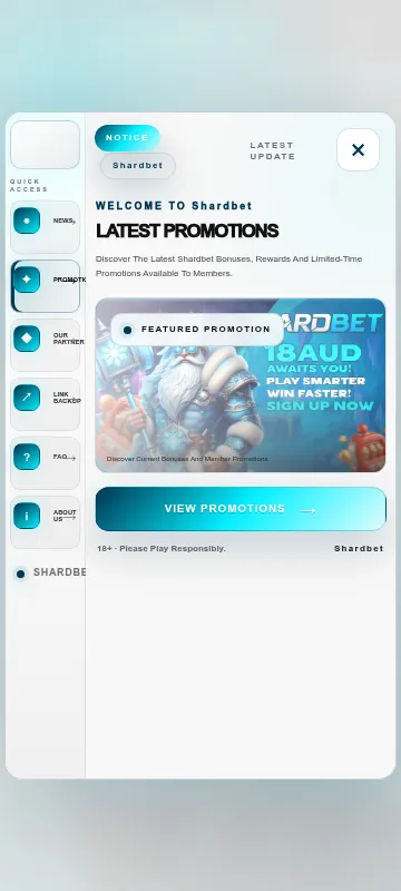 Shardbet Casino mobile screenshot